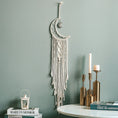 Load image into Gallery viewer, Moon & Star Dream Catcher – Boho Macrame Nursery Decor