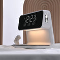 Load image into Gallery viewer, 3-in-1 Bedside Lamp with Wireless Charger & LCD Alarm Clock