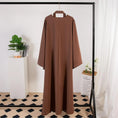 Load image into Gallery viewer, Muslim Abaya with Belt and Lace-Up Kaftan Dress