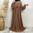 Load image into Gallery viewer, Elegant Crepe Maxi Prayer Dress for Eid and Ramadan