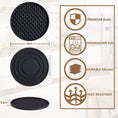 Load image into Gallery viewer, 6/7 Pcs Silicone Drink Coasters with Holder – Heat-Resistant & Non-Slip