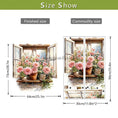 Load image into Gallery viewer, Fake Window Flowers Wall Sticker – Self-Adhesive Waterproof Decor