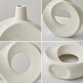 Load image into Gallery viewer, Nordic Style Ceramic Donut Vase Modern Home Decoration Elegant Flower Container Simple Office LivingRoom Ornaments Table Decor