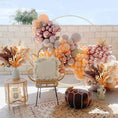 Load image into Gallery viewer, Boho Flowers Orange Pampas Grass Fall Decor Fluffy Dried Flower Bouquet Dry Pompas 17"-95-Pcs Fall Decorations for Home Pompous