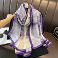 Load image into Gallery viewer, Painting Floral Silk-Feeling Hijab for Women, 180x90 cm