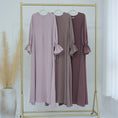 Load image into Gallery viewer, Closed Abaya for Women with Drawstring Cuffs and Side Pockets