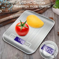 Load image into Gallery viewer, Stainless Steel Kitchen Weighing Scale