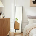 Load image into Gallery viewer, Full Length Mirror with Aluminum Alloy Frame and Nano Glass for Dressing and Home Decor