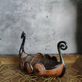 Load image into Gallery viewer, Nordic Retro Viking's Leading Ship Resin Desktop Ornaments Ornaments Crafts Small Gifts Home Decoration Antique Home Decor