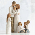 Load image into Gallery viewer, Nordic Nativity Scene – Wooden Resin Family Figurine Ornament