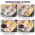 Load image into Gallery viewer, Thickened Nonstick Omelet Pan with Lid – 4 Cups Egg Skillet