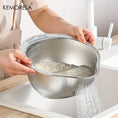 Load image into Gallery viewer, Stainless Steel 304 Rice Washer & Strainer Bowl