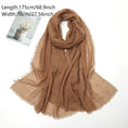 Load image into Gallery viewer, Soft Crinkle Cotton Hijab Scarf 175x70cm
