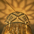 Load image into Gallery viewer, Nordic Boho Macrame Lampshade β Hanging Pendant Light Decor