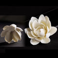 Load image into Gallery viewer, Ceramic White Lotus Incense Burner Home Decor Incense Stick Holder Aromatherapy