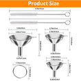 Load image into Gallery viewer, 3/5 Pcs Stainless Steel Kitchen Funnel Set