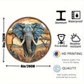 Load image into Gallery viewer, Add a Touch of Elegance with the 8x8 Faux Origami Elephant Metal Sign