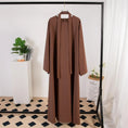 Load image into Gallery viewer, Muslim Abaya with Belt and Lace-Up Kaftan Dress