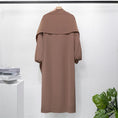 Load image into Gallery viewer, Hooded One-Piece Prayer Abaya with Smocking Sleeves