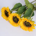 Load image into Gallery viewer, 5pcs Artificial Sunflowers – 46cm Long Stem Home & Party Decor