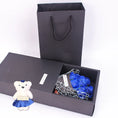 Load image into Gallery viewer, Delight in the 7 Heads Artificial Rose Bouquet with Little Bear Gift Box