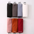 Load image into Gallery viewer, Elastic Matte Satin Scarf - Stretchy Plain Long Shawl