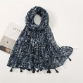 Load image into Gallery viewer, New Floral Cotton-Linen Hijabs with Tassels for Women