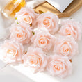 Load image into Gallery viewer, 100PC 10CM Wholesale Artificial Flowers for Scrapbook Christmas Home Decor Wedding Garden Rose Arch Fake Silk Head Candy Box