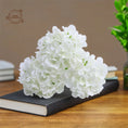 Load image into Gallery viewer, 10PCS Artificial Hydrangea Flower Heads With Stems Wedding Party Decor Fake Flowers Home Ornament Silk Bouquets Room Decorations