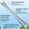Load image into Gallery viewer, 2Pcs Stainless Steel Cocktail Muddler & Mixing Spoon Set