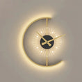 Load image into Gallery viewer, Modern LED Clock Wall Lamp – Bedroom & Aisle Sconce Decor