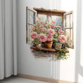 Load image into Gallery viewer, Fake Window Flowers Wall Sticker – Self-Adhesive Waterproof Decor