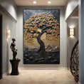 Load image into Gallery viewer, Tree of Life Art Poster Canvas Painting Prints Poster Modern Black Gold Tree Wall Art Pictures Living Room Abstract Home Decor