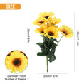 Load image into Gallery viewer, Brighten Your Space with 7 Heads Artificial Sunflower Bouquet