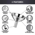 Load image into Gallery viewer, 3/5 Pcs Stainless Steel Kitchen Funnel Set