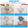 Load image into Gallery viewer, 4-in-1 Kitchen Funnels with Detachable Strainer