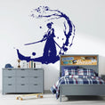 Load image into Gallery viewer, Ninja Samurai Wall Decal – Removable Warrior Decor for Boys`