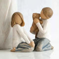 Load image into Gallery viewer, Nordic Nativity Scene – Wooden Resin Family Figurine Ornament