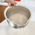 Load image into Gallery viewer, Stainless Steel 304 Rice Washer & Strainer Bowl