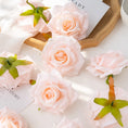 Load image into Gallery viewer, 100PC 10CM Wholesale Artificial Flowers for Scrapbook Christmas Home Decor Wedding Garden Rose Arch Fake Silk Head Candy Box