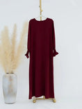 Load image into Gallery viewer, Modest Ramadan Abaya Maxi Dress for Women