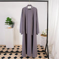 Load image into Gallery viewer, Muslim Abaya with Belt and Lace-Up Kaftan Dress