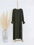 Load image into Gallery viewer, Modest Ramadan Abaya Maxi Dress for Women