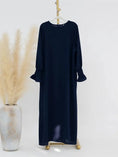 Load image into Gallery viewer, Modest Ramadan Abaya Maxi Dress for Women