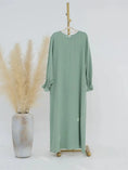 Load image into Gallery viewer, Modest Ramadan Abaya Maxi Dress for Women