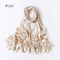 Load image into Gallery viewer, Women Solid Satin Silk Hijab Scarf