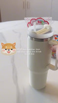 Load and play video in Gallery viewer, Personalized 887ML Tumbler with Handle – Stainless Steel Travel Mug