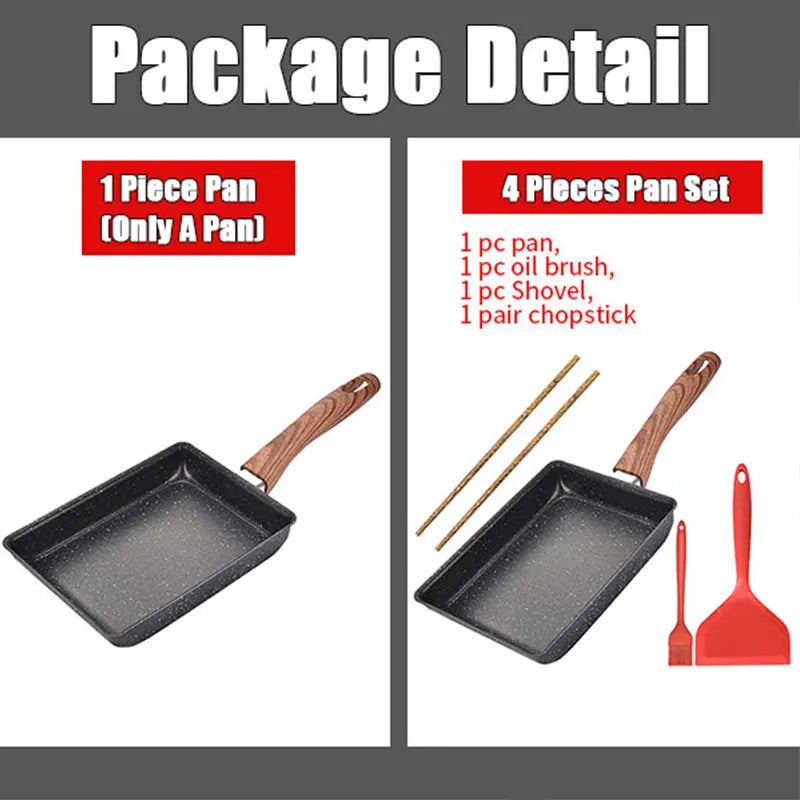 Tamagoyaki Japanese Omelette Pan – Nonstick Rectangle Egg Skillet