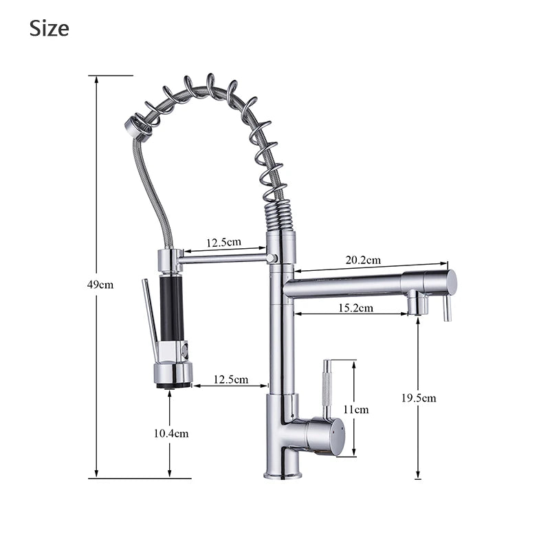 Yallaa Bina Pull Down Kitchen Sink Faucet