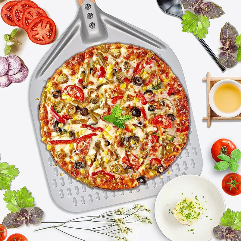 12/14 Inch Aluminum Pizza Peel with Detachable Handle